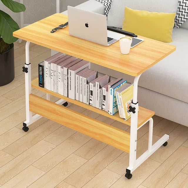 Movable & Adjustable Height Laptop Desk – Ideal for Home, Office & Bedside Use