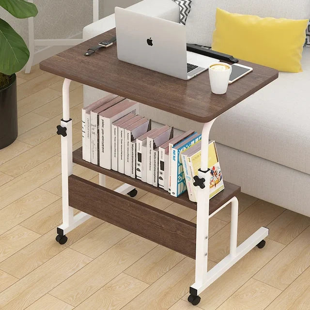 Movable & Adjustable Height Laptop Desk – Ideal for Home, Office & Bedside Use